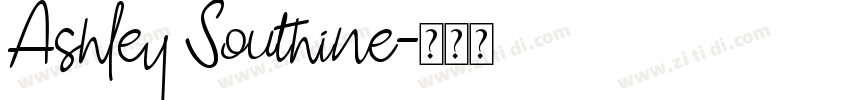Ashley Southine字体转换